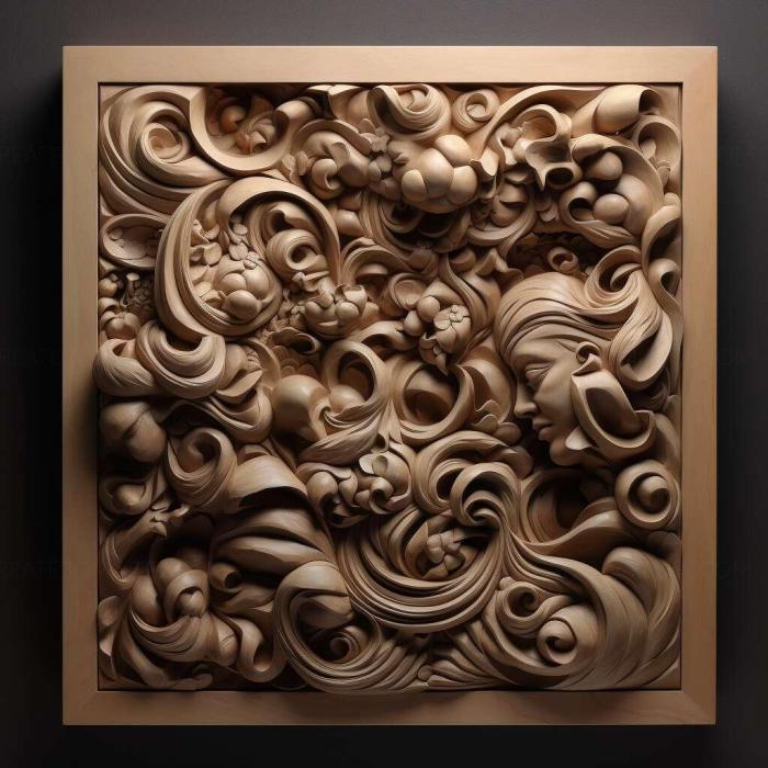 نموذج ثلاثي الأبعاد لآلة CNC 3D Art 